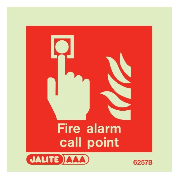 Photoluminescent Fire Alarm Equipment Signs