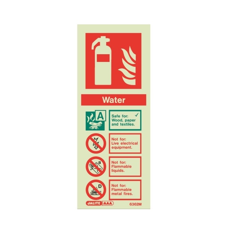 Jalite Fire Extinguisher ID Signs Jalite Fire Extinguisher ID Signs
