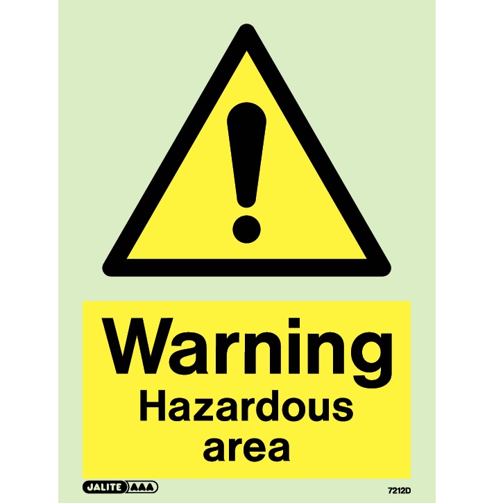 Jalite Hazardous Area Warning Signs