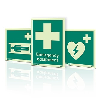 Photoluminescent First Aid Signs Photoluminescent First Aid Signs