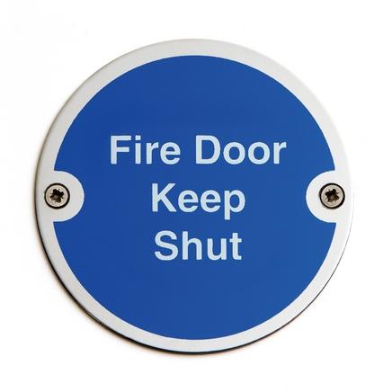 Metal Fire Safety Instruction Signs
