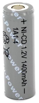 Yuasa 1A1-4 1.2V 1400mAh Ni-Cad A Cell Battery