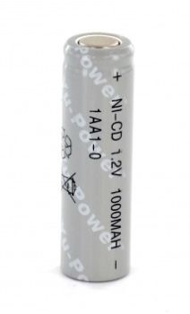Yuasa 1AA1-0 1.2V 1000mAh Ni-Cad AA Cell Battery