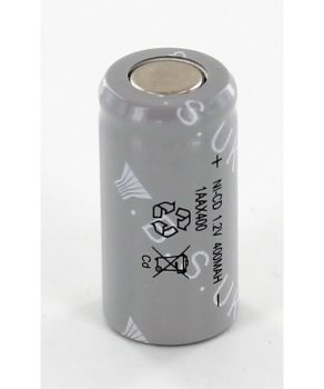 Yuasa 1AAX400 1.2V 400mAh Ni-Cad 2/3 AA Cell Battery