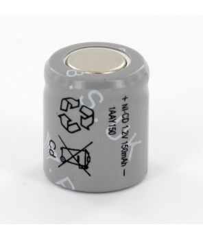 Yuasa 1AAY150 1.2V 150mAh Ni-Cad 1/3 AA Cell Battery