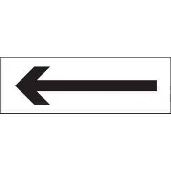 Arrow Guidance Sign - 300 x 100mm - Self-Adhesive Vinyl - 27018G
