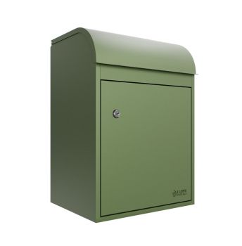 Fulham Medium Front Access Wall Mountable Secure Parcel Box - Green