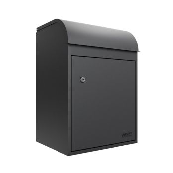Fulham Medium Front Access Wall Mountable Secure Parcel Box - Anthracite
