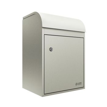Fulham Medium Front Access Wall Mountable Secure Parcel Box - Pebble