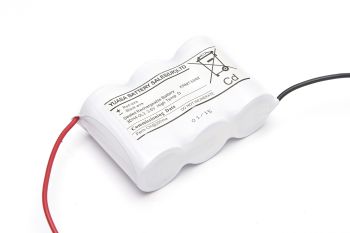3 Cell Emergency Lighting Battery Pack 3.6V 4Ah D Size - Side By Side