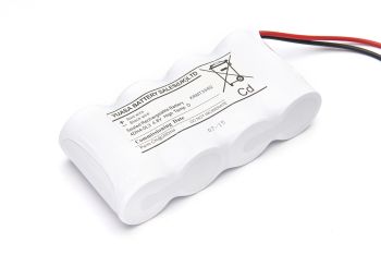 4 Cell Emergency Lighting Battery Pack 4.8V 4Ah D Size - Side By Side