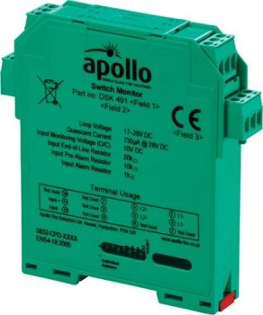 Apollo 55000-822 XP95 Switch Input Monitor Interface - DIN Rail