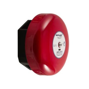 Moflash A6BM-115AC Grey 6 Inch Bell - 115V AC