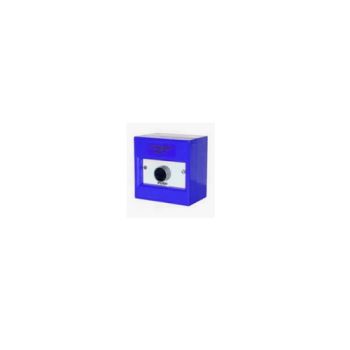 KAC BB9403-11 Blue Shrouded Push Button - Surface Mounted With Momentary Action