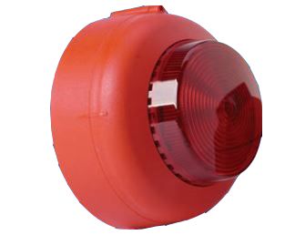 C-Tec BF340CTSR Addressable Flashing Beacon - Shallow Base - Red