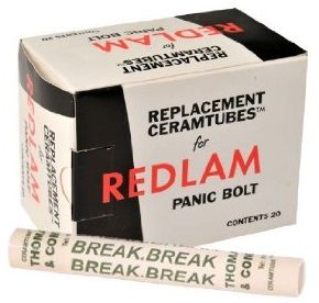 Redlam Panic Bolt Spare Ceramtube - Box of 20 Ceramic Tubes - 46/57050