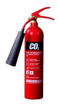 Commander Edge 2Kg CO2 Fire Extinguisher (Aluminium) - FX-COA-002-DCF
