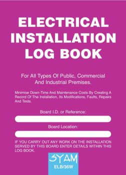 Electrical Installation Log Book - SYAM ELB/36W