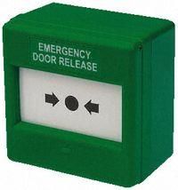 Fulleon Green Emergency Door Release Call Point - 240V Rated - CXM/CO/G/G/BB