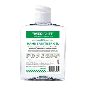 Medichief MHG250 Hand Sanitiser Gel - 250ml