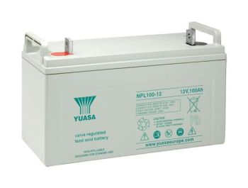 Yuasa NPL100-12 Long Life Lead Acid Battery - 100Ah 12V