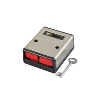CQR PADP2/SS/G1 Stainless Steel Double Push Panic Button