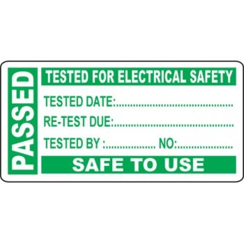 PAT Testing Label - Passed - Roll of 250 - 54045
