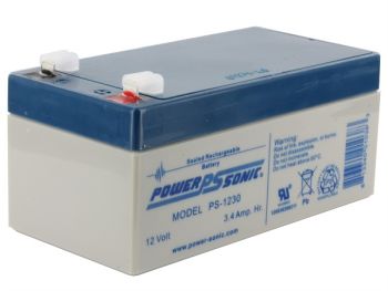 Powersonic PS1230 3.4Ah 12V Sealed Lead Acid Battery (SLA)