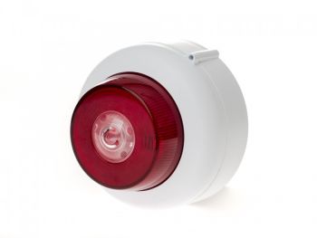 Cranford Controls VXB-1EVAD C SB WB RF Ceiling Mounted Beacon - Shallow Base White Body Red Flash (512-203)