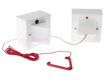 Wireless Disabled Toilet Alarm System Kit - Includes Ceiling Pull Unit & Sounder Beacon Receiver - WTA-KIT