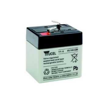 Yuasa Yucel Y1-6 Battery - 1Ah 6 Volt
