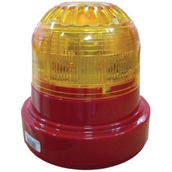 Ziton ZR455V-3RA Wireless Sounder Beacon - Red Body Amber Lens