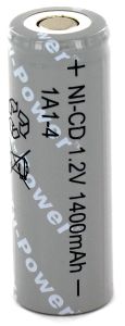 Yuasa 1A1-4 1.2V 1400mAh Ni-Cad A Cell Battery