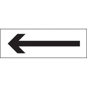 Arrow Guidance Sign - 450 x 150mm - Self-Adhesive Vinyl - 27018L