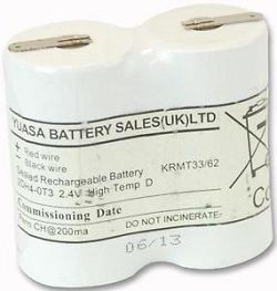 Yuasa 2DH4-0T3 2.4V 4000mAh Ni-Cad Battery With Tags