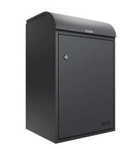 Fulham Large Front Access Wall Mountable Secure Parcel Box - Anthracite