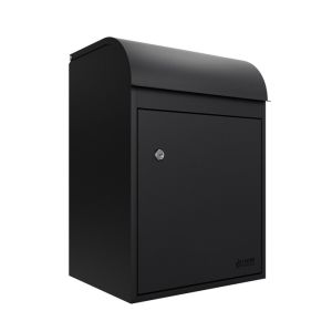 Fulham Medium Front Access Wall Mountable Secure Parcel Box - Black