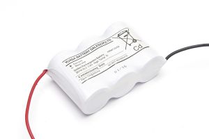 3 Cell Emergency Lighting Battery Pack 3.6V 4Ah D Size - Side By Side