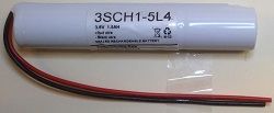Yuasa 3SCH1-5L4 3.6V 1500mAh Ni-Cad Battery With Leads