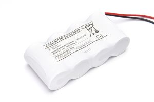 Yuasa 4DH4-0L3 4 Cell Emergency Lighting Battery Pack 4.8V 4Ah D Size - Side By Side - Nickel Cadmium