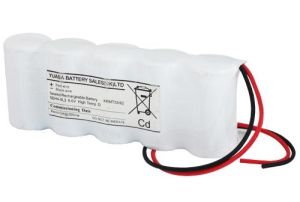 Yuasa 5DH4-0L3 5 Cell Emergency Lighting Battery Pack 6.0V 4Ah D Size - Side By Side - Nickel Cadmium