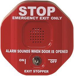 STI-6401 Exit Stopper with Delay and Automatic Reset Feature - Red