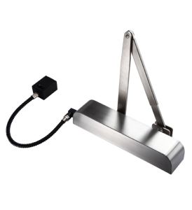 Exidor 9870 Electro-Magnetic Door Closer 24V DC - Stainless Steel Finish Version