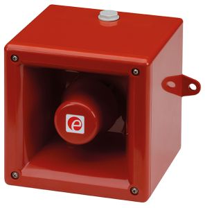 E2S A112NAC230R Industrial Sounder - Red - 230V AC - IP66