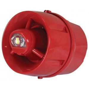 C-Tec BF433C/CC/DR/65 ActiV Conventional Weatherproof Hi-Output W-2.75-9 Wall VAD c/w 100dB(A) Sounder - Deep Base
