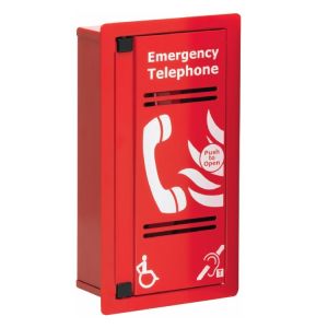 Eaton CFVCFHP VoCall Type A Fire Telephone Outstation - Flush Mounted - Red