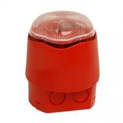 Hosiden Besson Banshee Excel Lite CHL IP66 Sounder Beacon - Red Body Clear Lens - 958CHL1101