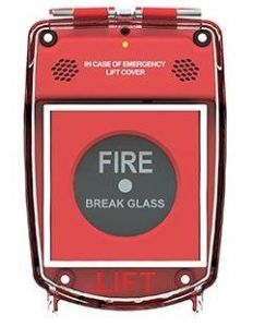 Sigma Smart Guard Protective Break Glass Cover With Sounder - Flush Mounted - Red - SG-FS-R
