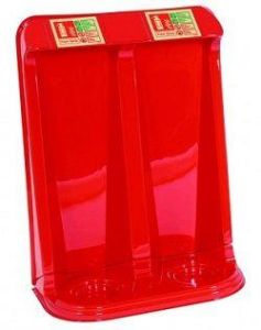 Savex TPS2 Value Double Fire Extinguisher Stand - Red