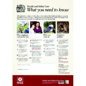 Health & Safety Law Poster A3 - Rigid Plastic CS58112
